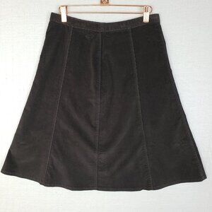 Horny Toad Y2K Corduroy Skirt A-line Brown size 2 Outdoor Retro Hippie